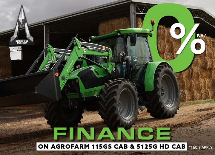 Agrofarm 115 GS Cab and 5125G Special Rates - starting at 0%