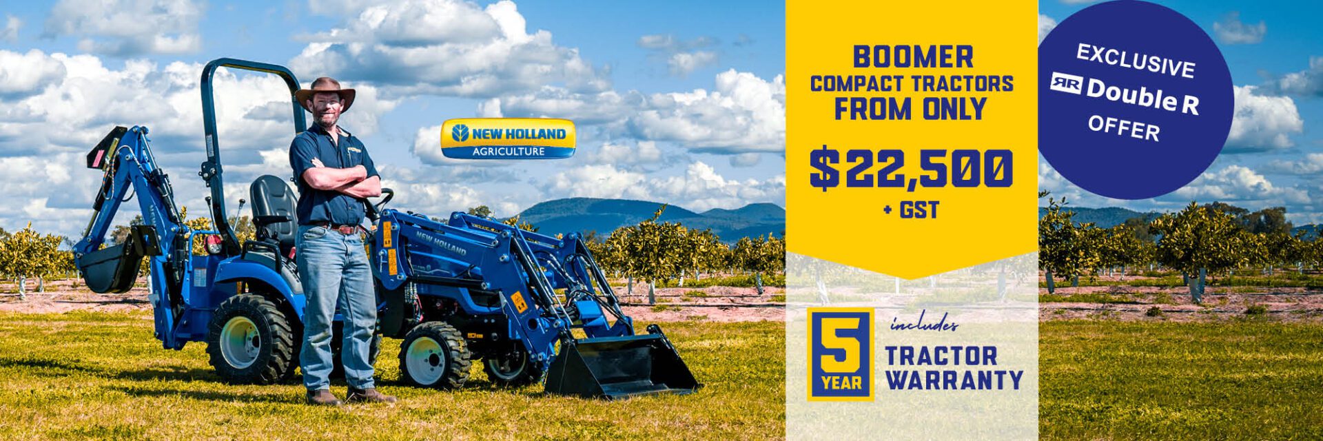 New Holland Boomer Exclusive Double R Offers