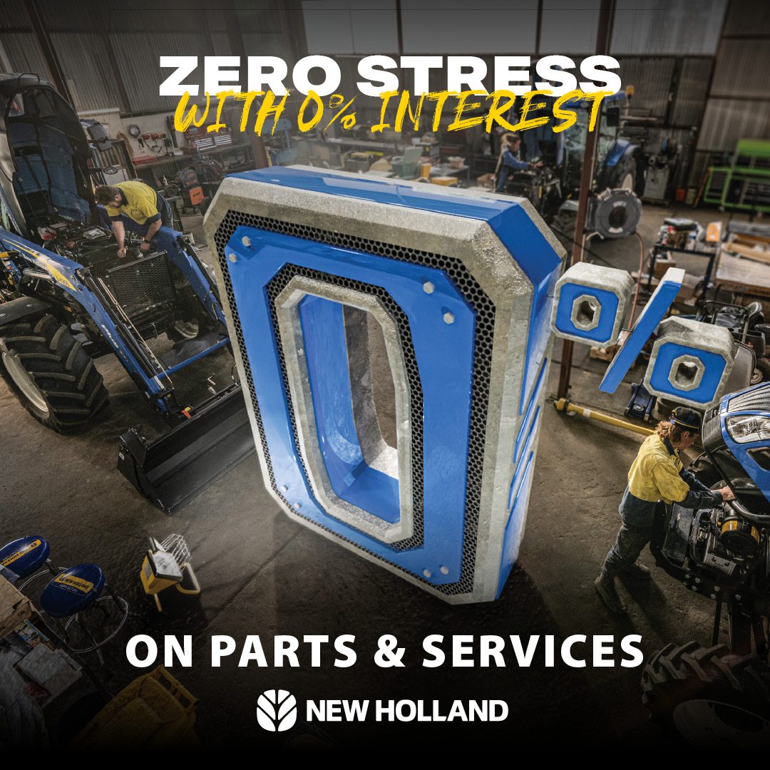 Zero interest Parts and Service New Holland