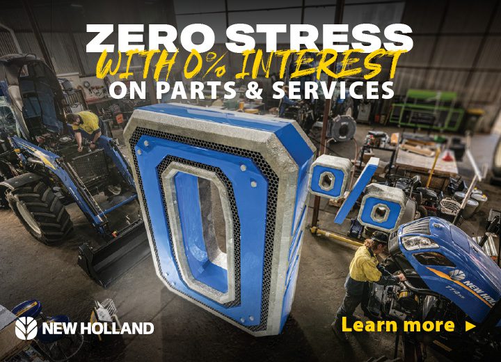 Zero interest Parts and Service New Holland