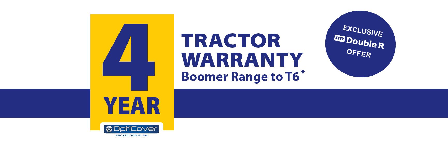 4 Year Tractor Warranty - Double R Exclusive