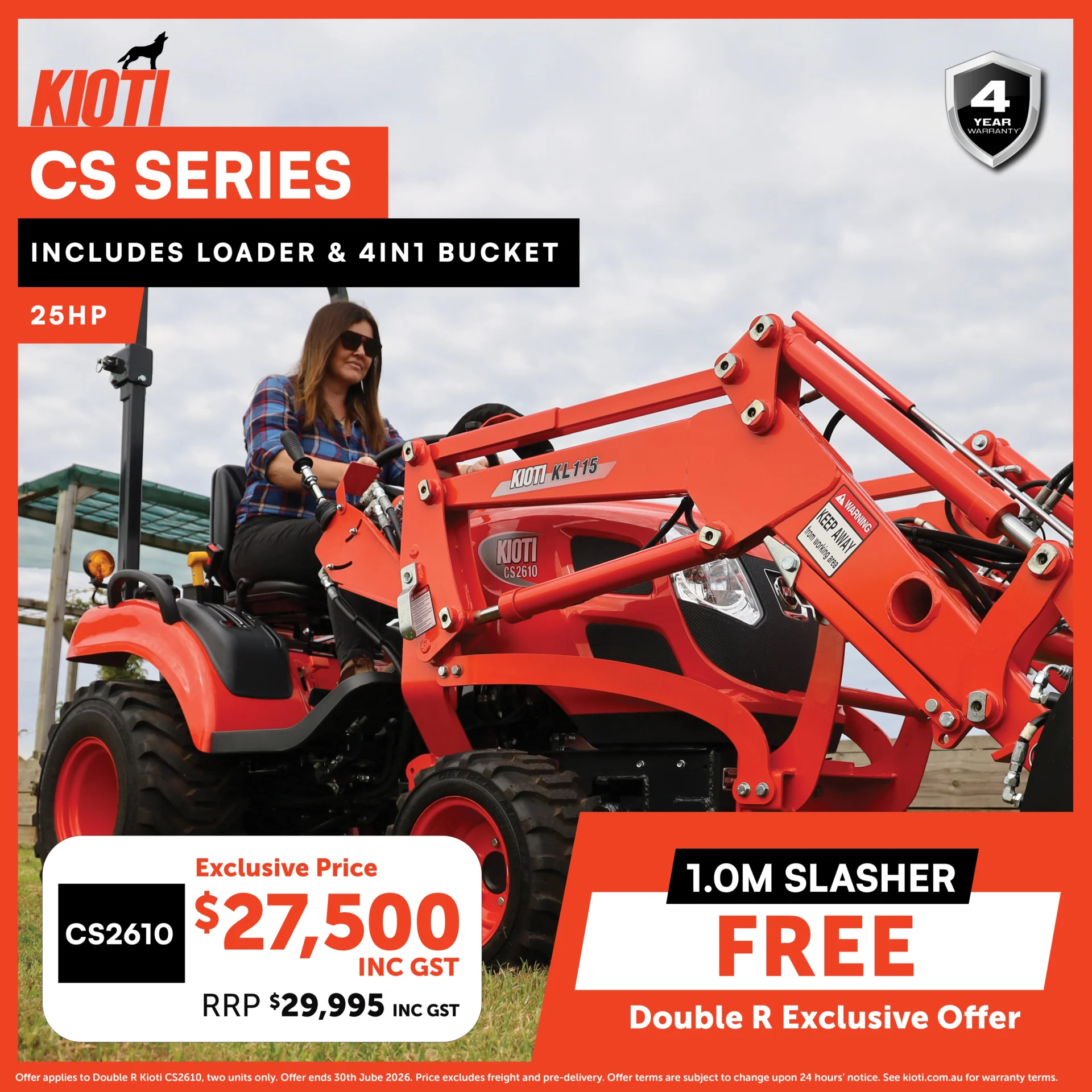 Kioti CK FREE Slasher Offer