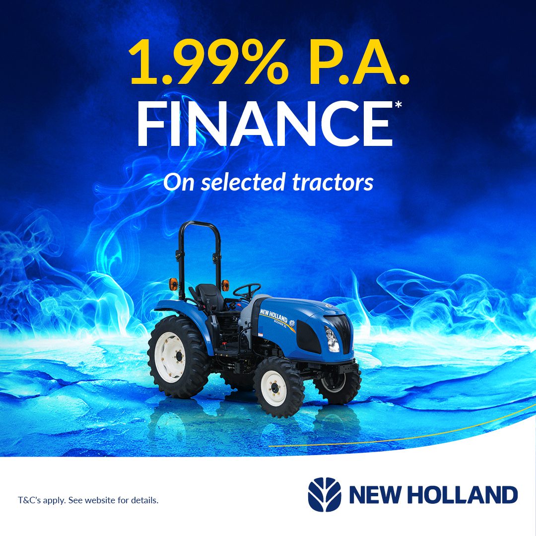New Holland 1.99% Finance on selected Tractors