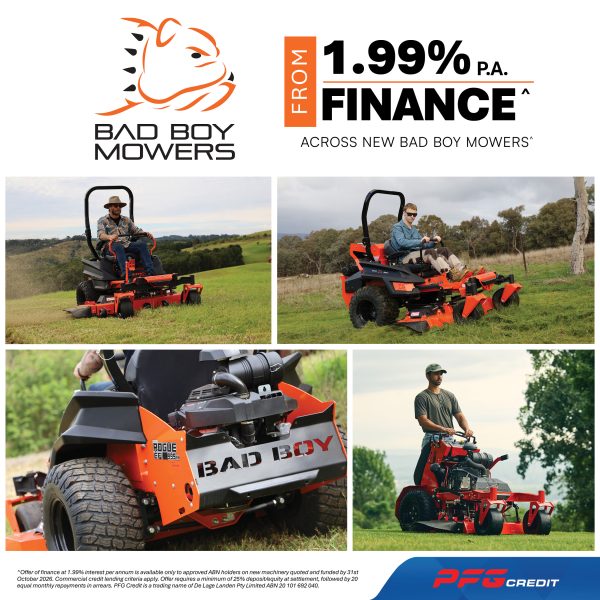 1.9% Finance with Bad Boy Mowers